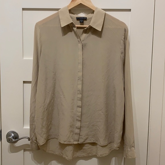 EnThread tan blouse - Picture 1 of 6
